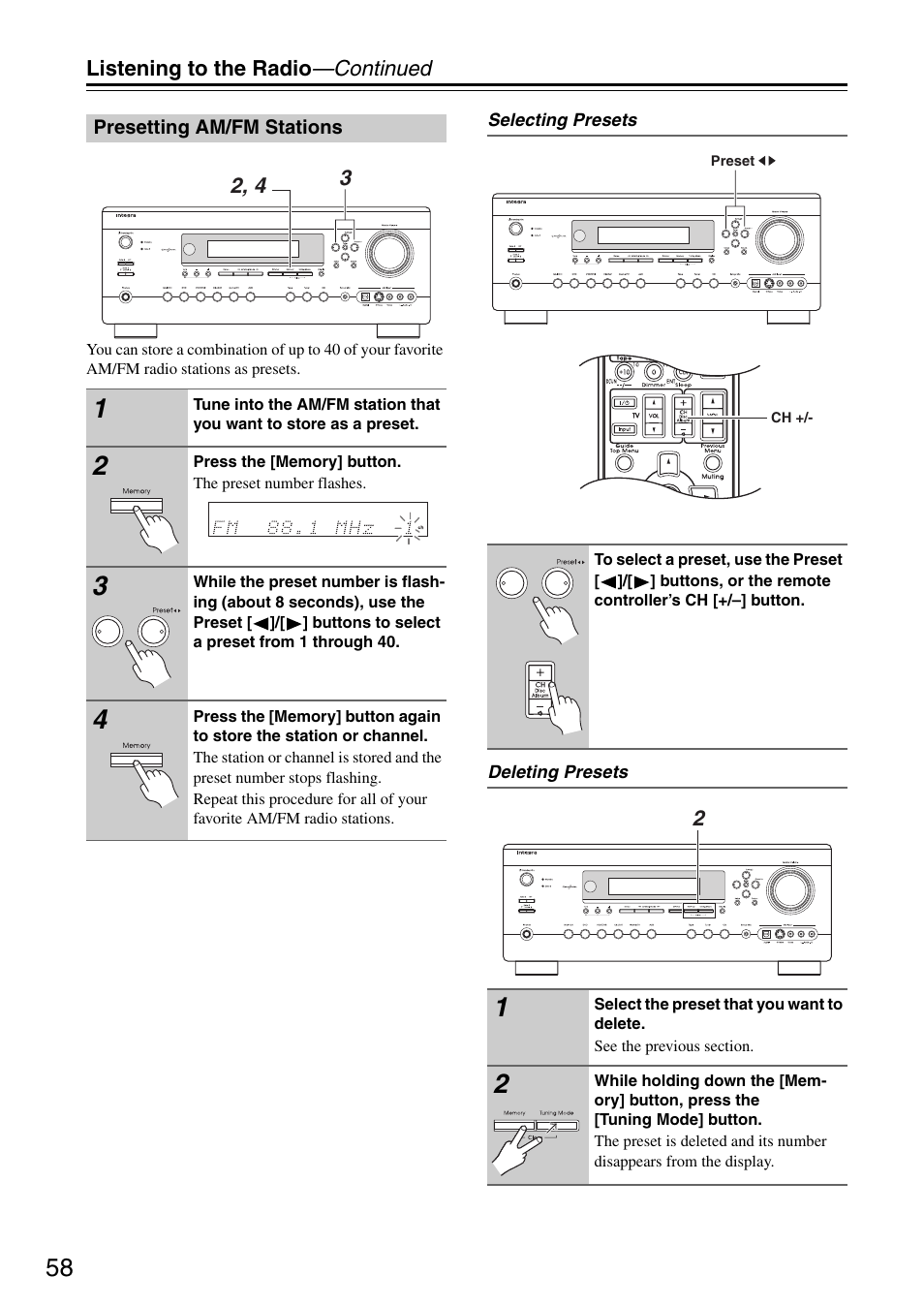 Integra DTR-5.8 User Manual | Page 58 / 100