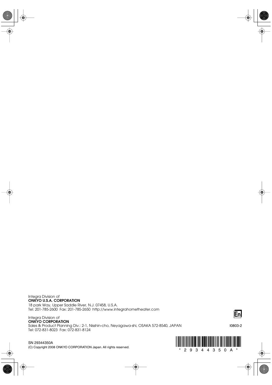 Integra TUN-3.7 User Manual | Page 32 / 32
