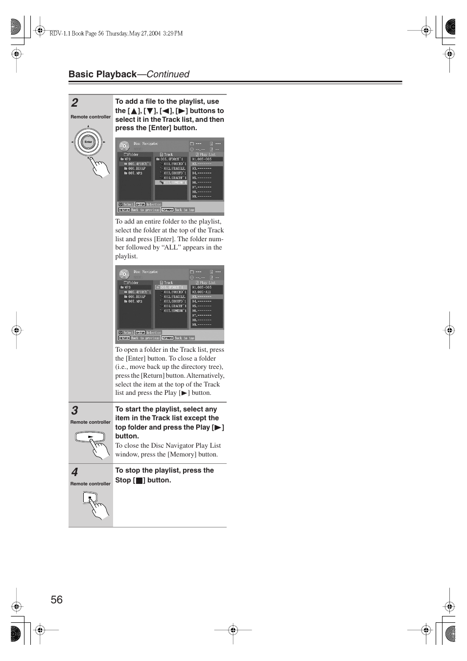 Integra RDV-1.1 User Manual | Page 56 / 100