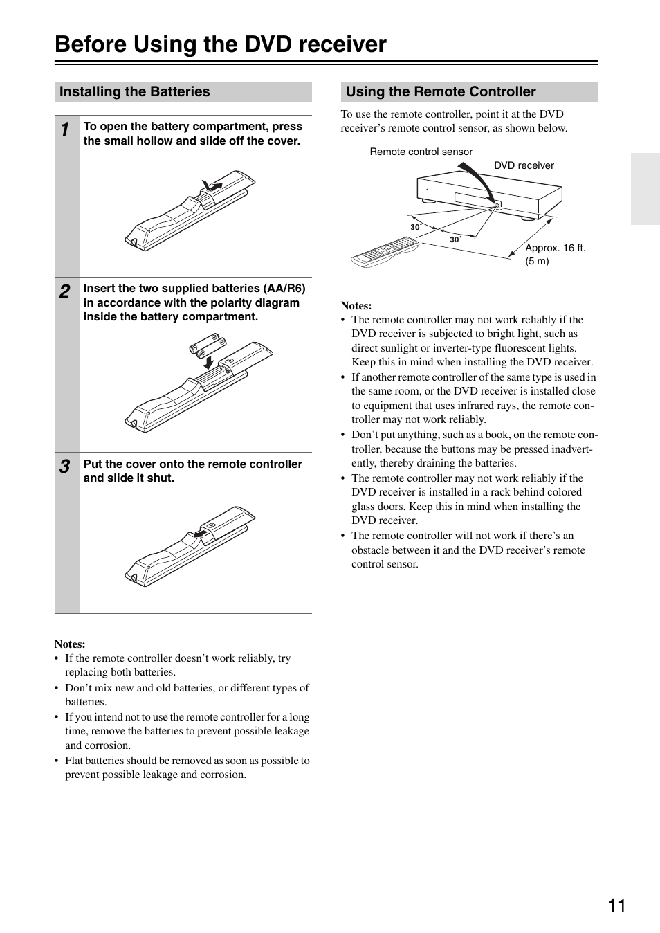 Before using the dvd receiver | Integra DSR-4.8 User Manual | Page 11 / 80