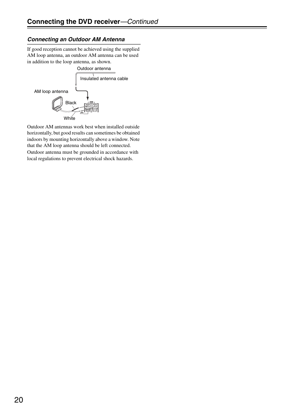 Connecting the dvd receiver —continued | Integra DSR-4.8 User Manual | Page 20 / 80