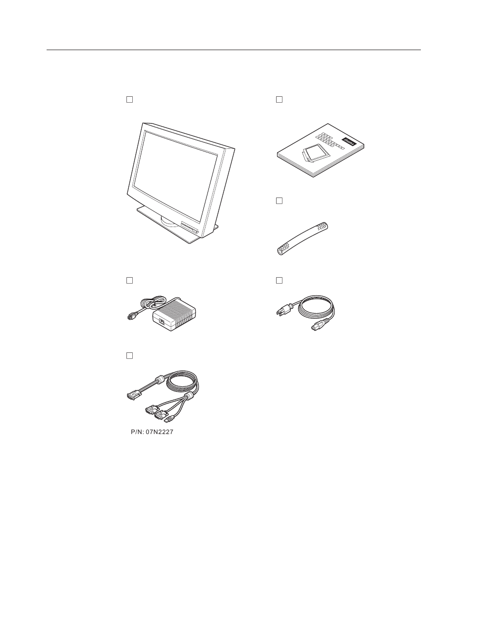 Checking parts | Iiyama AQU5611DTBK User Manual | Page 10 / 46