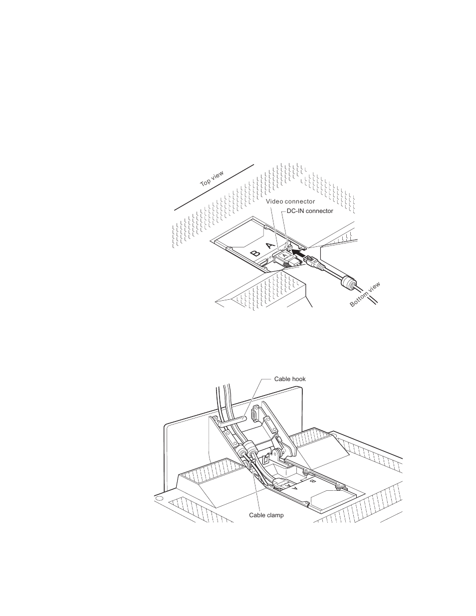 Connecting the cables, Connecting the power adapter cord | Iiyama AQU5611DTBK User Manual | Page 14 / 46