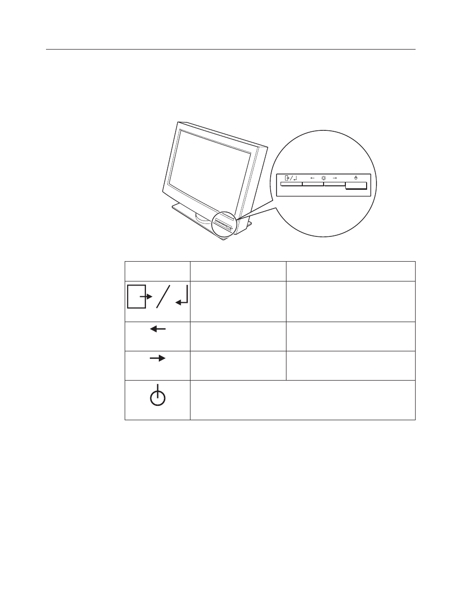 Setting the monitor control buttons | Iiyama AQU5611DTBK User Manual | Page 20 / 46