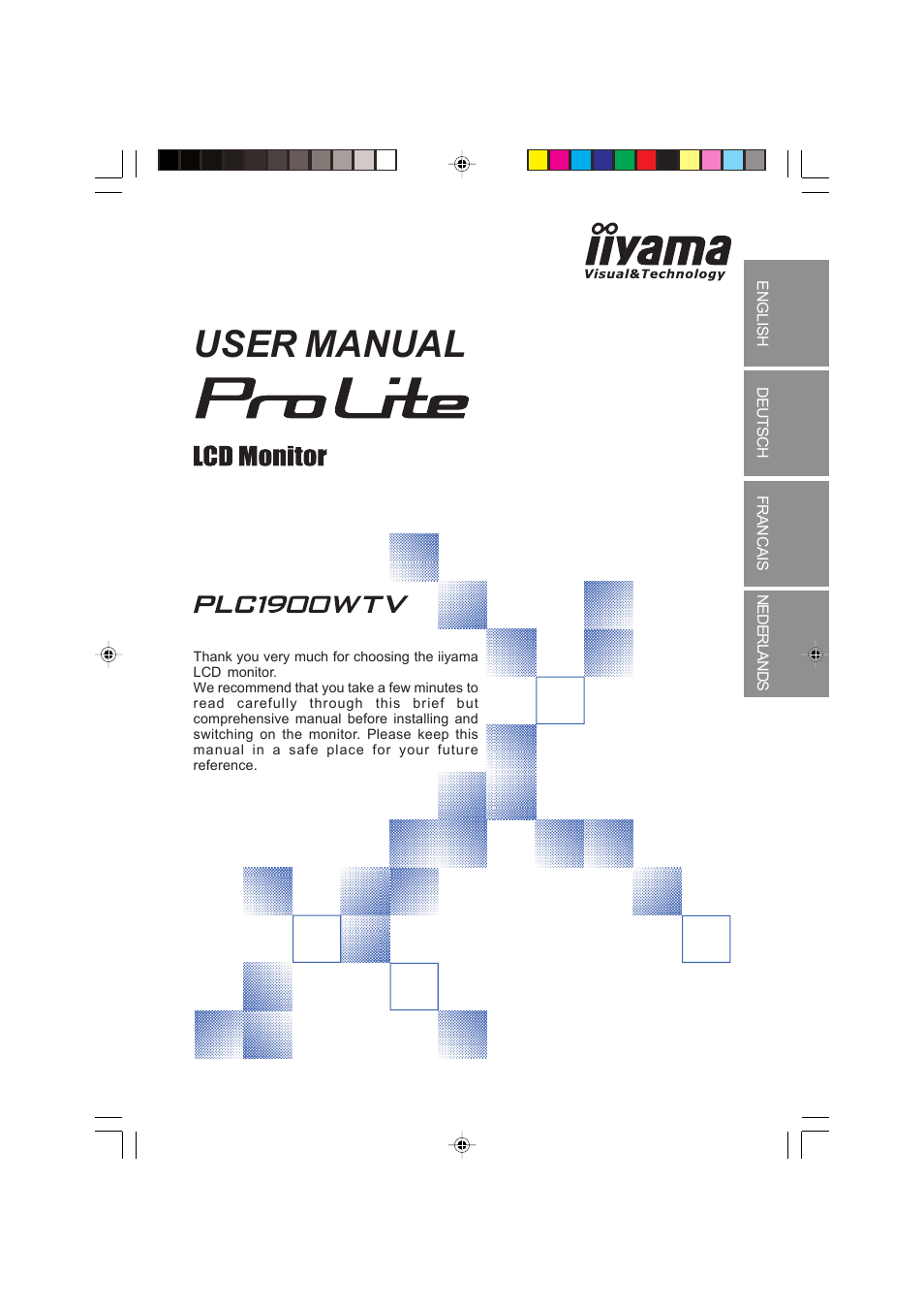 Iiyama PROLITE PLC1900WTV User Manual | 23 pages