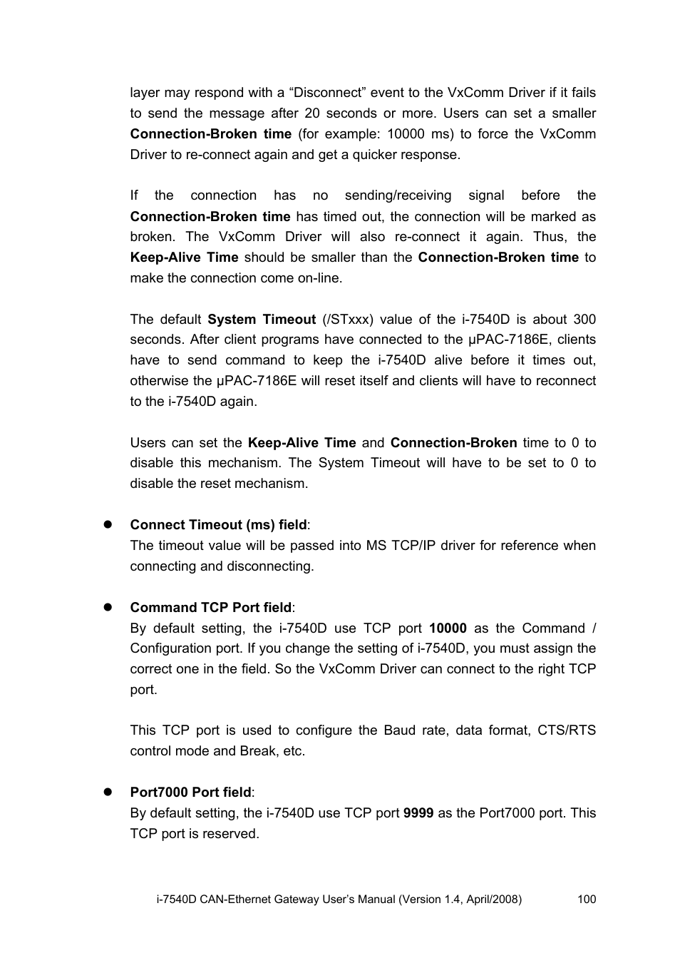 ICP DAS USA I-7540D User Manual | Page 100 / 121
