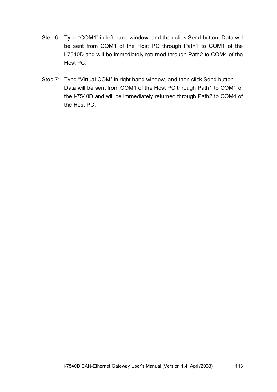ICP DAS USA I-7540D User Manual | Page 113 / 121