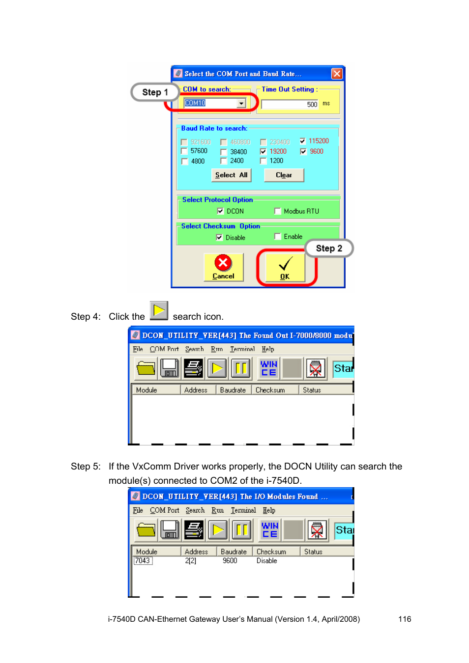 ICP DAS USA I-7540D User Manual | Page 116 / 121