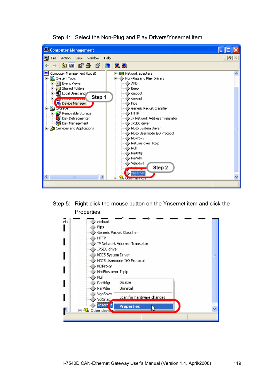 ICP DAS USA I-7540D User Manual | Page 119 / 121