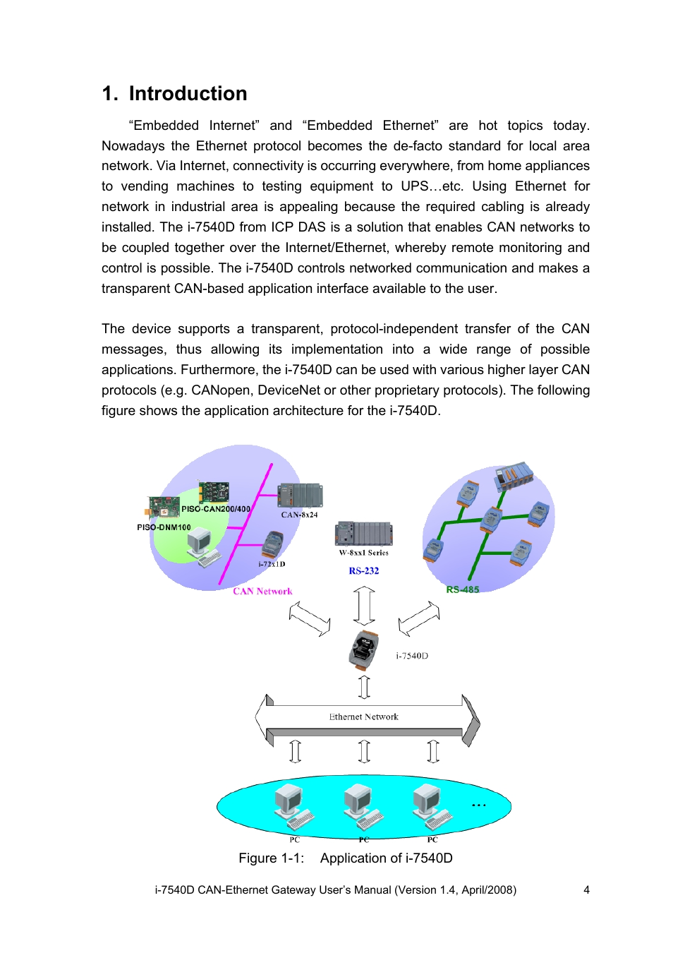 Introduction | ICP DAS USA I-7540D User Manual | Page 4 / 121