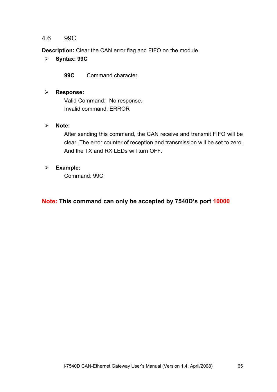 6 99c | ICP DAS USA I-7540D User Manual | Page 65 / 121