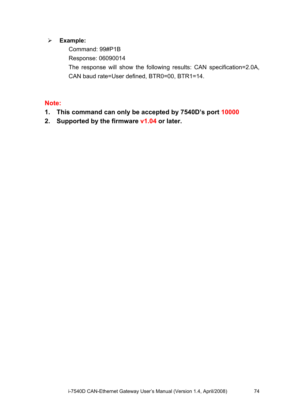ICP DAS USA I-7540D User Manual | Page 74 / 121