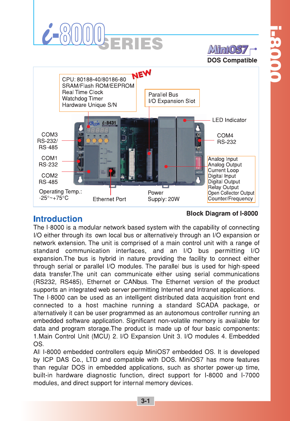 ICP DAS USA Compact PAC i-8000 Series User Manual | 48 pages