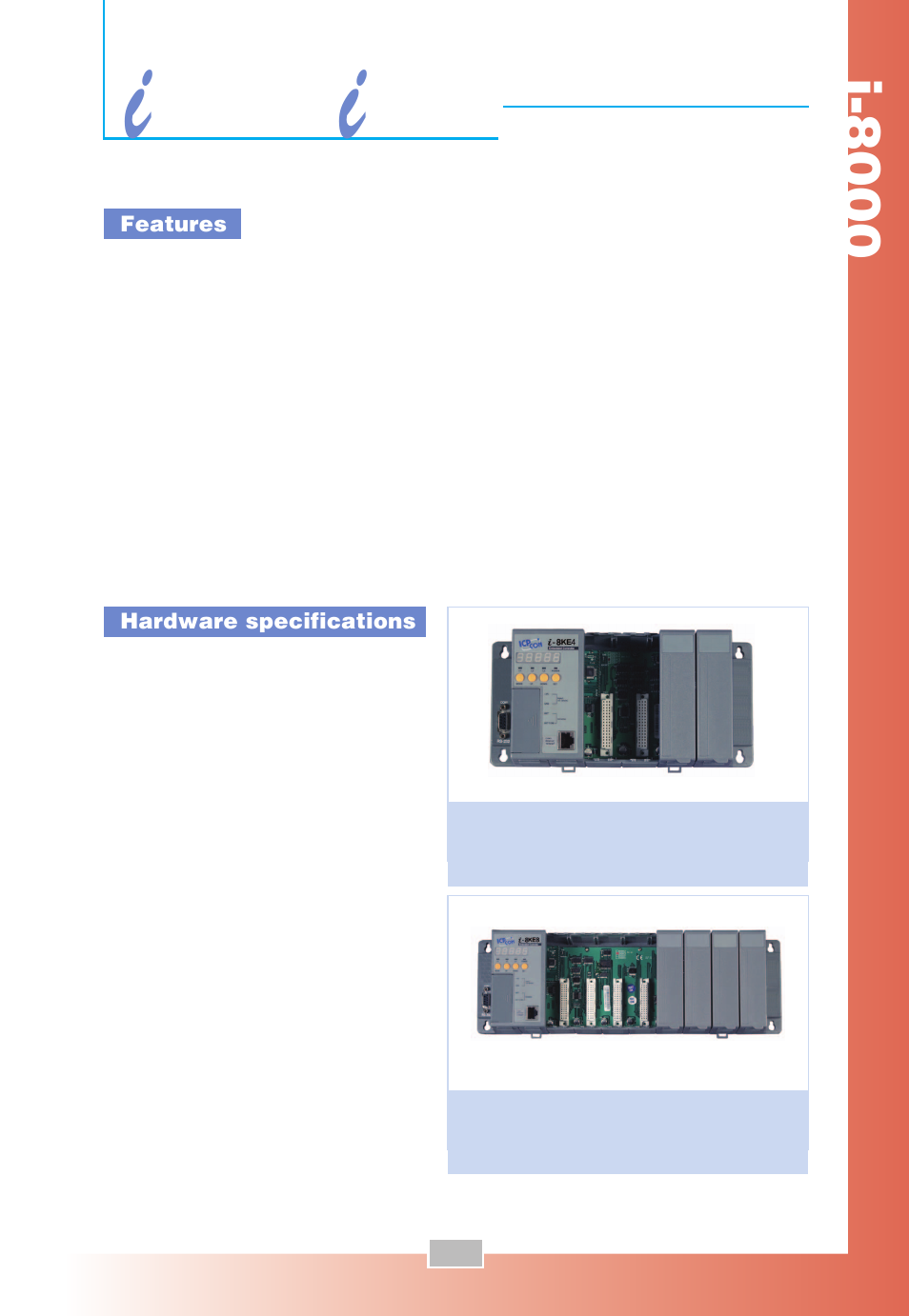8ke4, 8ke8, I-8000 | Ethernet expansion unit | ICP DAS USA Compact PAC i-8000 Series User Manual | Page 11 / 48