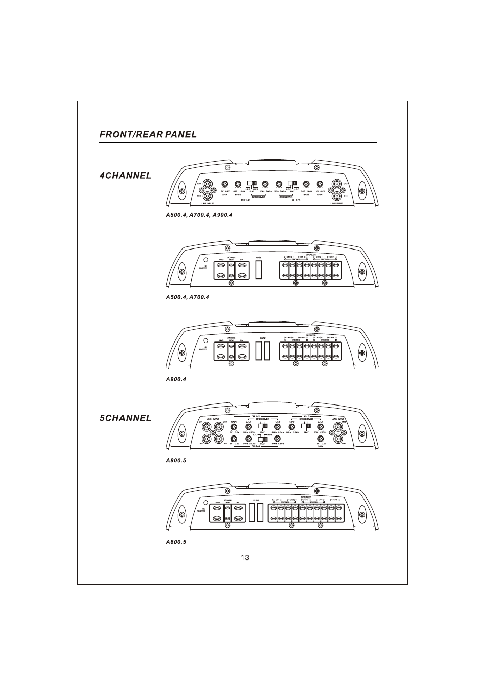 Вк 14 | Interfire Audio A900.4 User Manual | Page 14 / 17