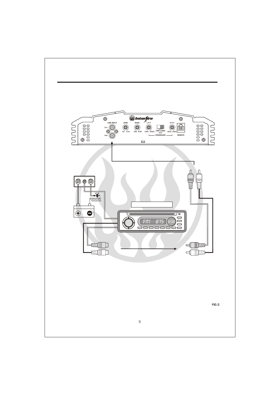 Вк 7, 2channel system wiring diagram | Interfire Audio G2-800 User Manual | Page 7 / 20