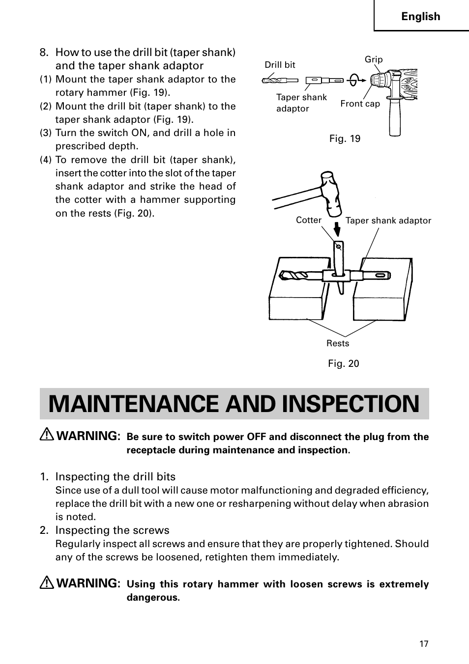 Maintenance and inspection | InFocus DH 24PD3 User Manual | Page 17 / 76