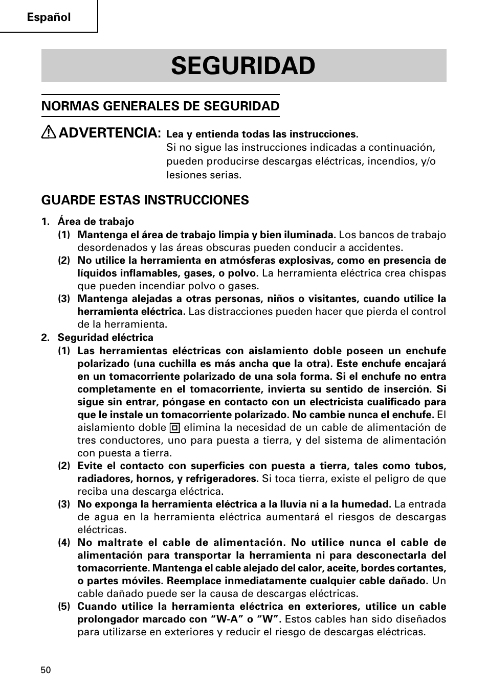 Seguridad, Advertencia | InFocus DH 24PD3 User Manual | Page 50 / 76