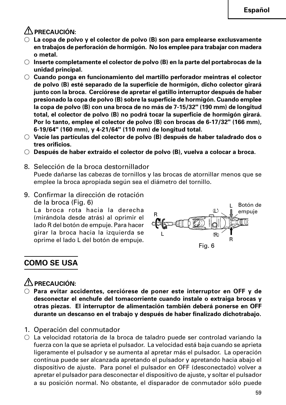 Como se usa | InFocus DH 24PD3 User Manual | Page 59 / 76