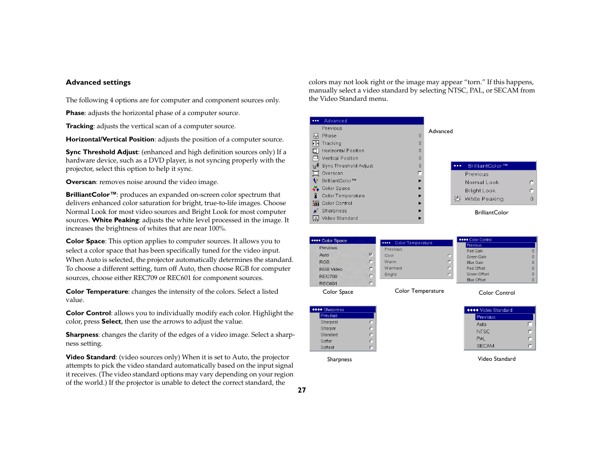 InFocus IN37 User Manual | Page 28 / 39