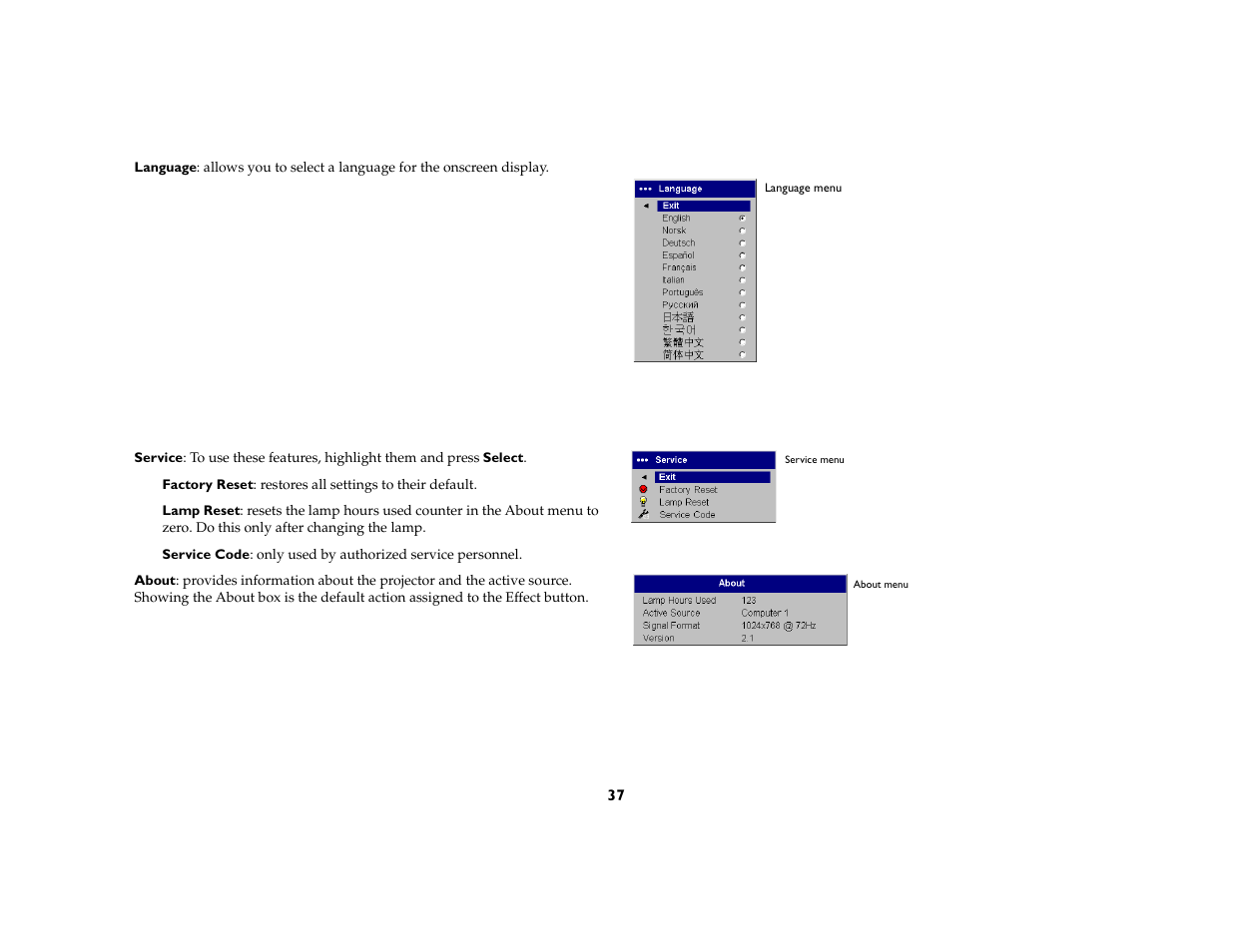 InFocus X1 User Manual | Page 37 / 49