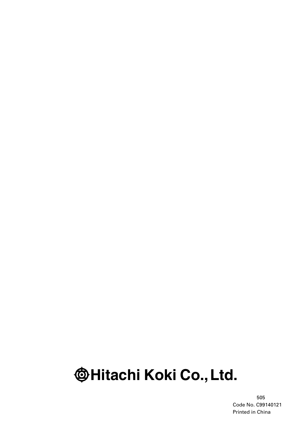 Hitachi koki co., ltd | InFocus CR 18DMR User Manual | Page 26 / 26