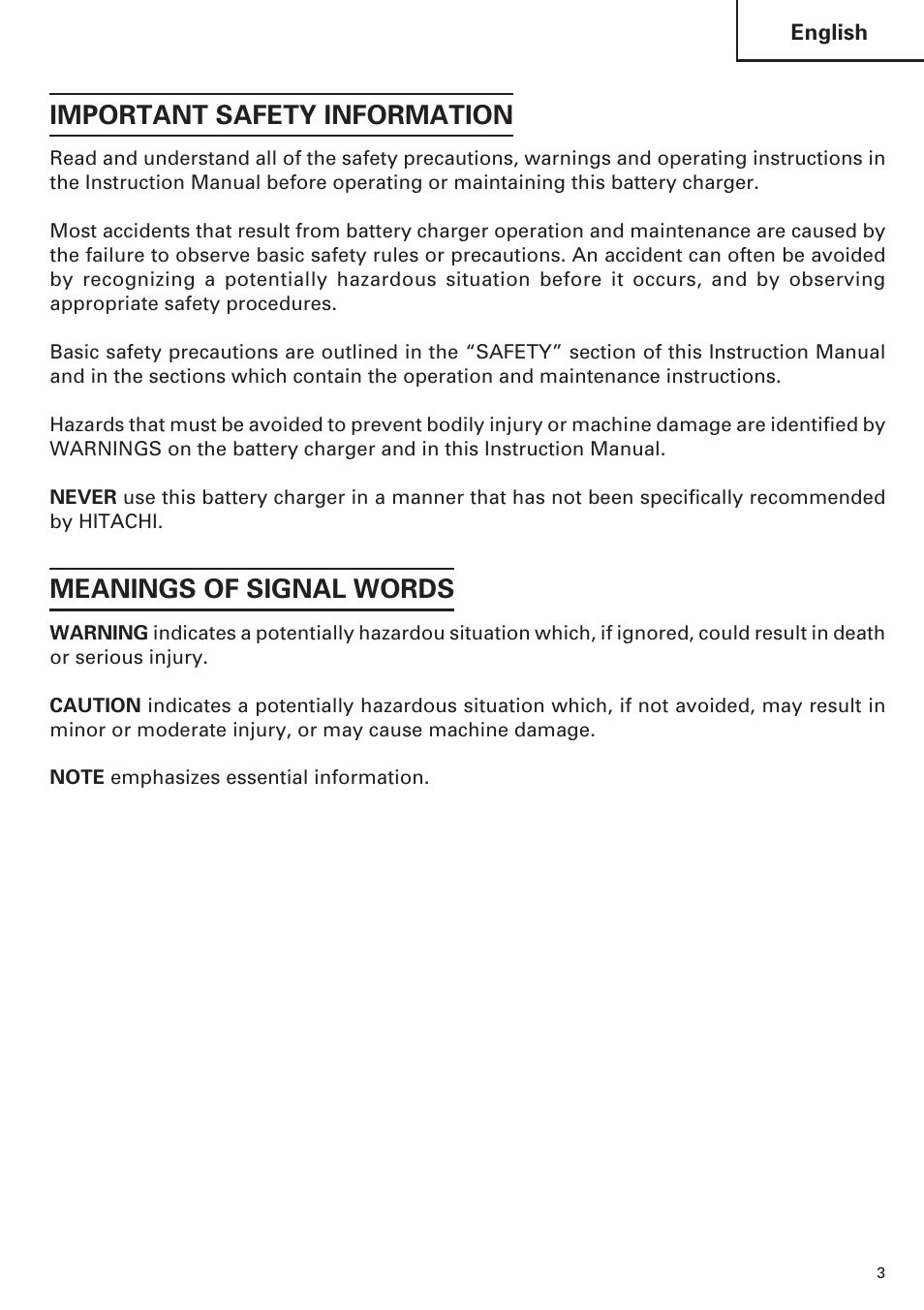 Important safety information, Meanings of signal words | InFocus UC 18SD User Manual | Page 3 / 32