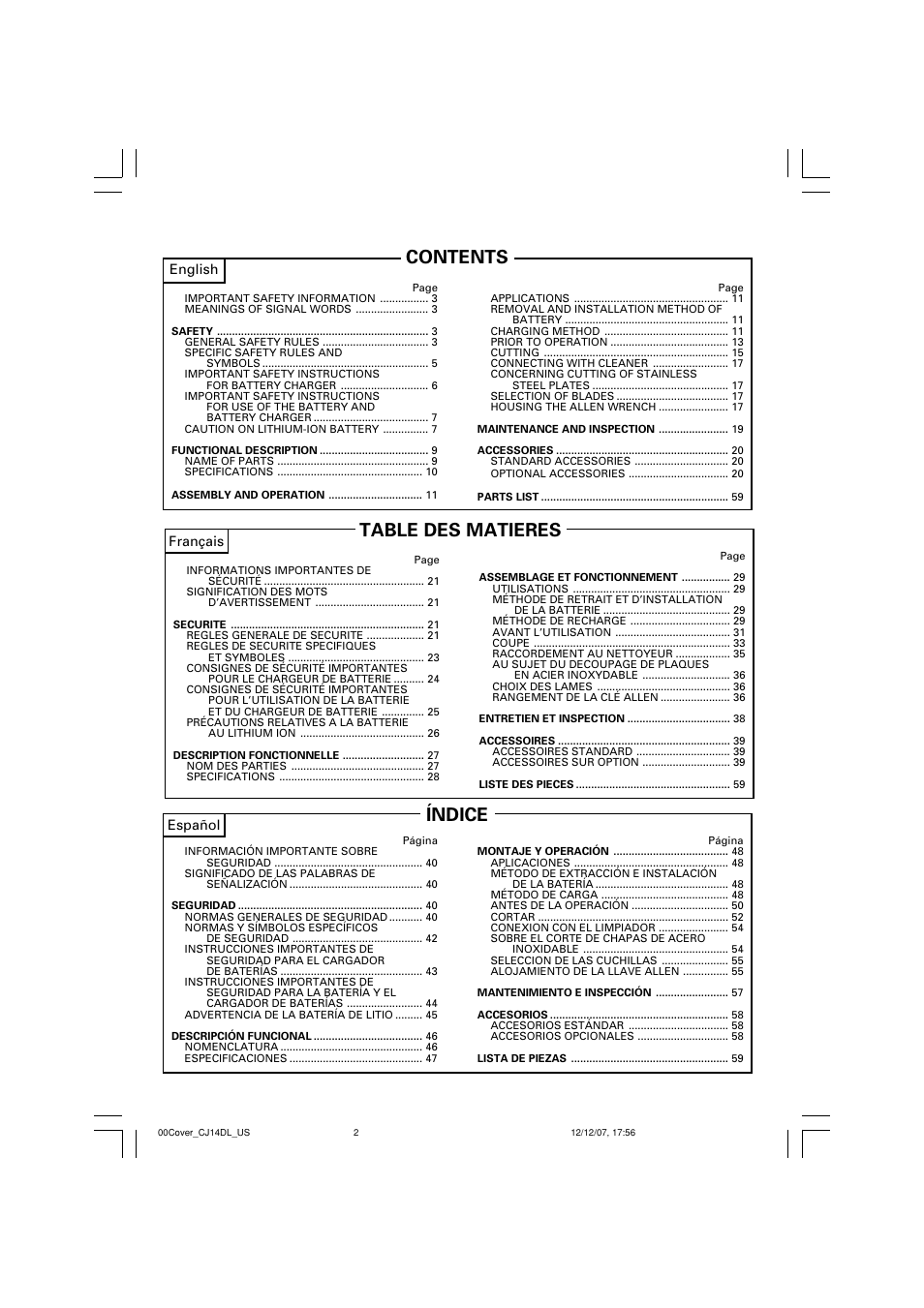 InFocus CJ 14DL User Manual | Page 2 / 64