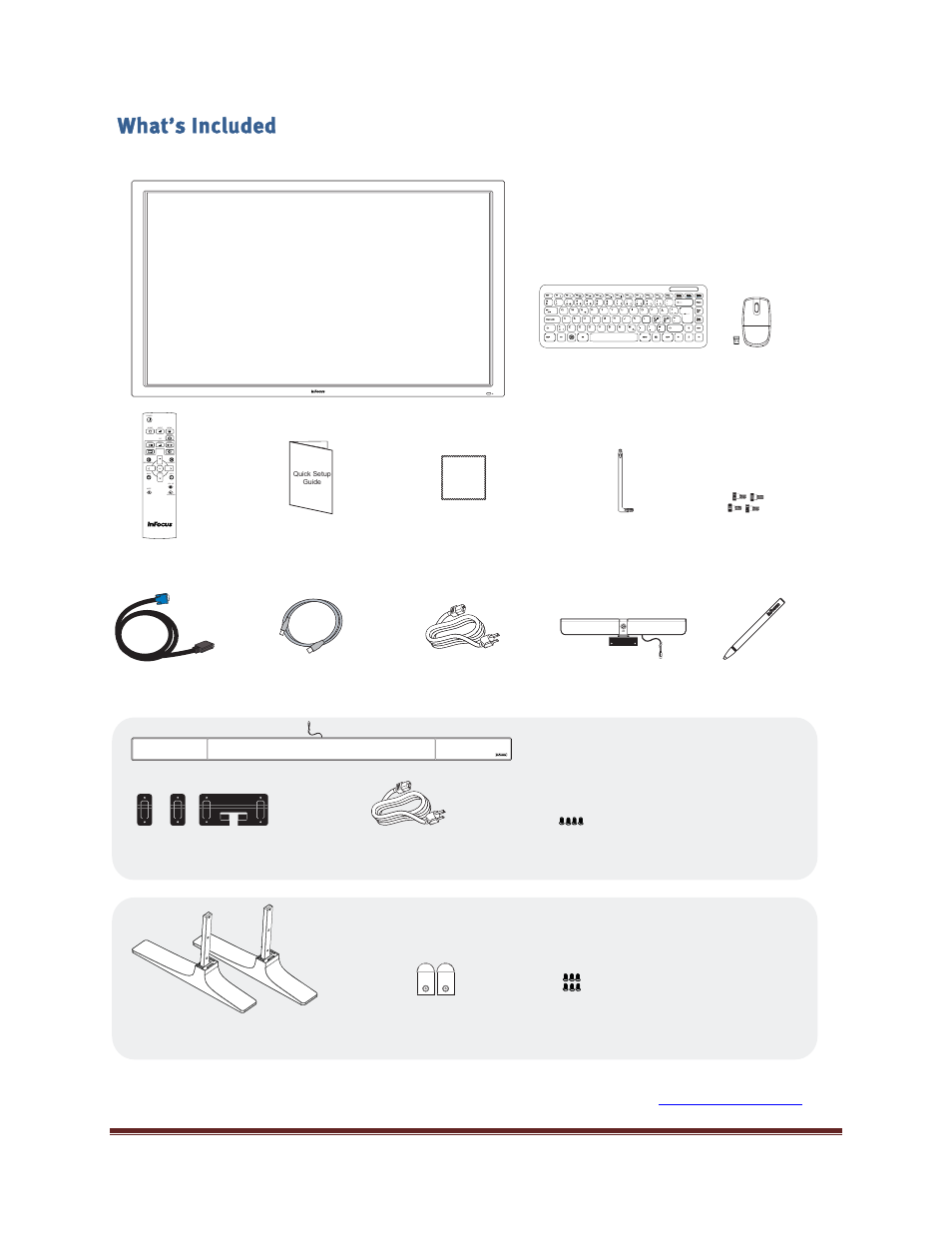 What’s included | InFocus INF5520 User Manual | Page 10 / 62