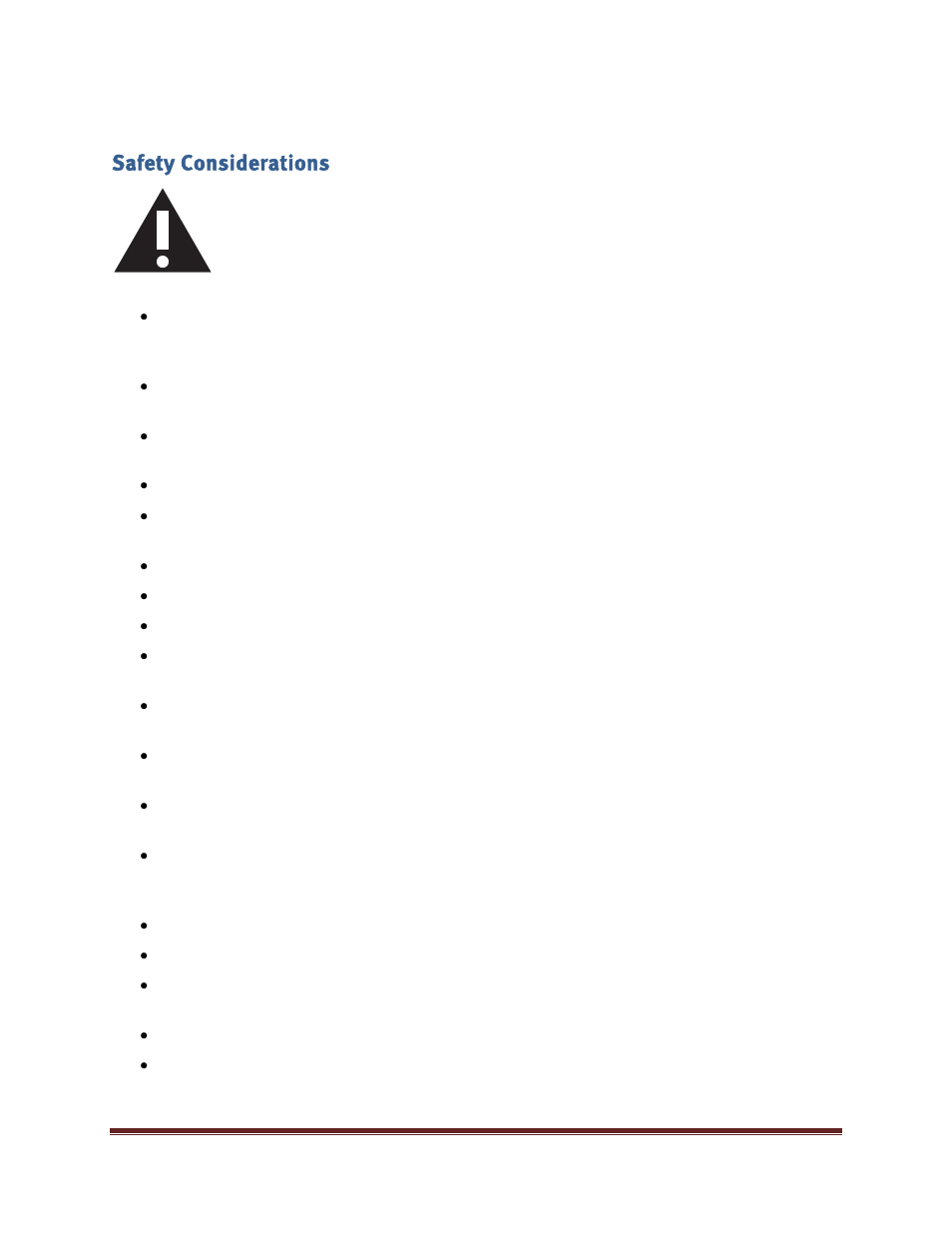 Safety considerations | InFocus INF5520 User Manual | Page 7 / 62