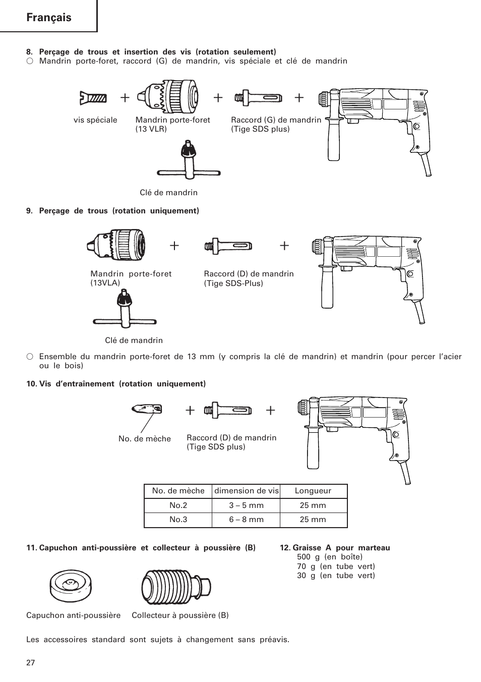 Français | InFocus DH 24PC User Manual | Page 28 / 66