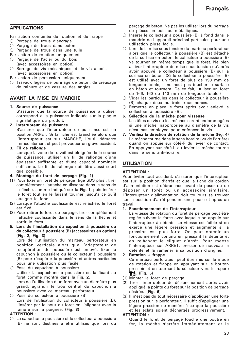 Français | InFocus DH 24PC User Manual | Page 29 / 66