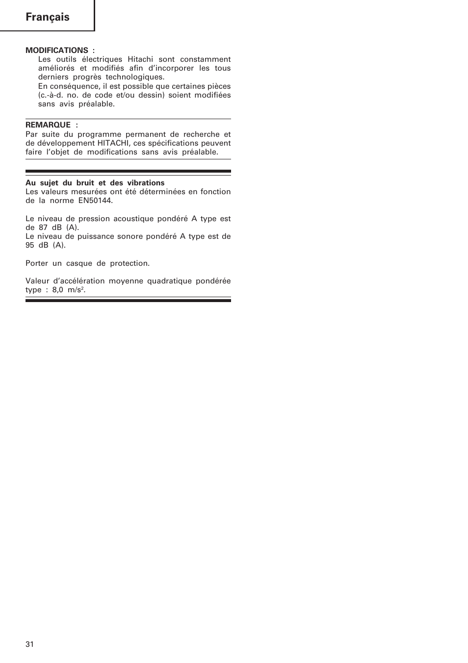 Français | InFocus DH 24PC User Manual | Page 32 / 66