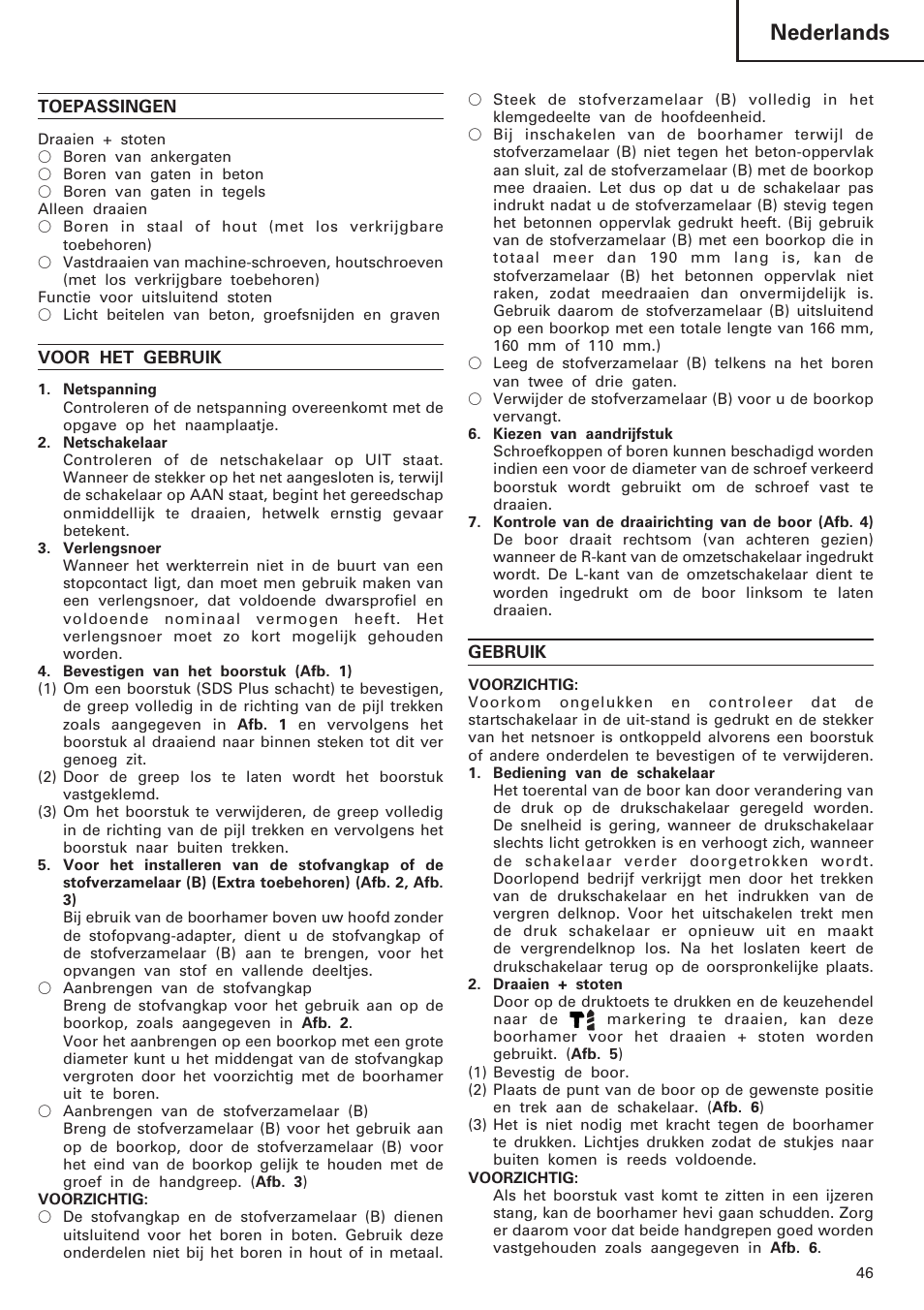 Nederlands | InFocus DH 24PC User Manual | Page 47 / 66