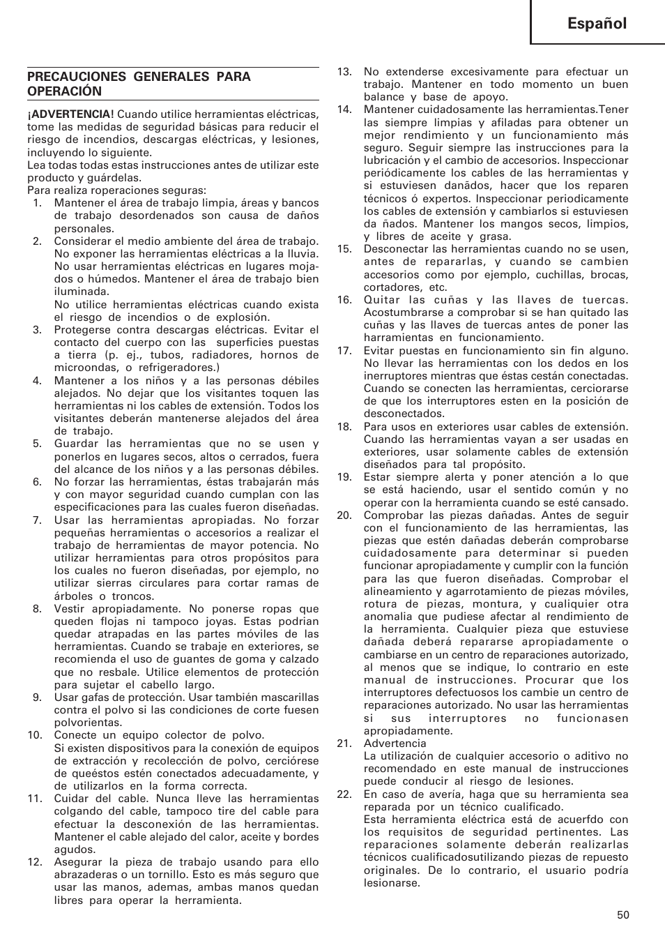 Español | InFocus DH 24PC User Manual | Page 51 / 66