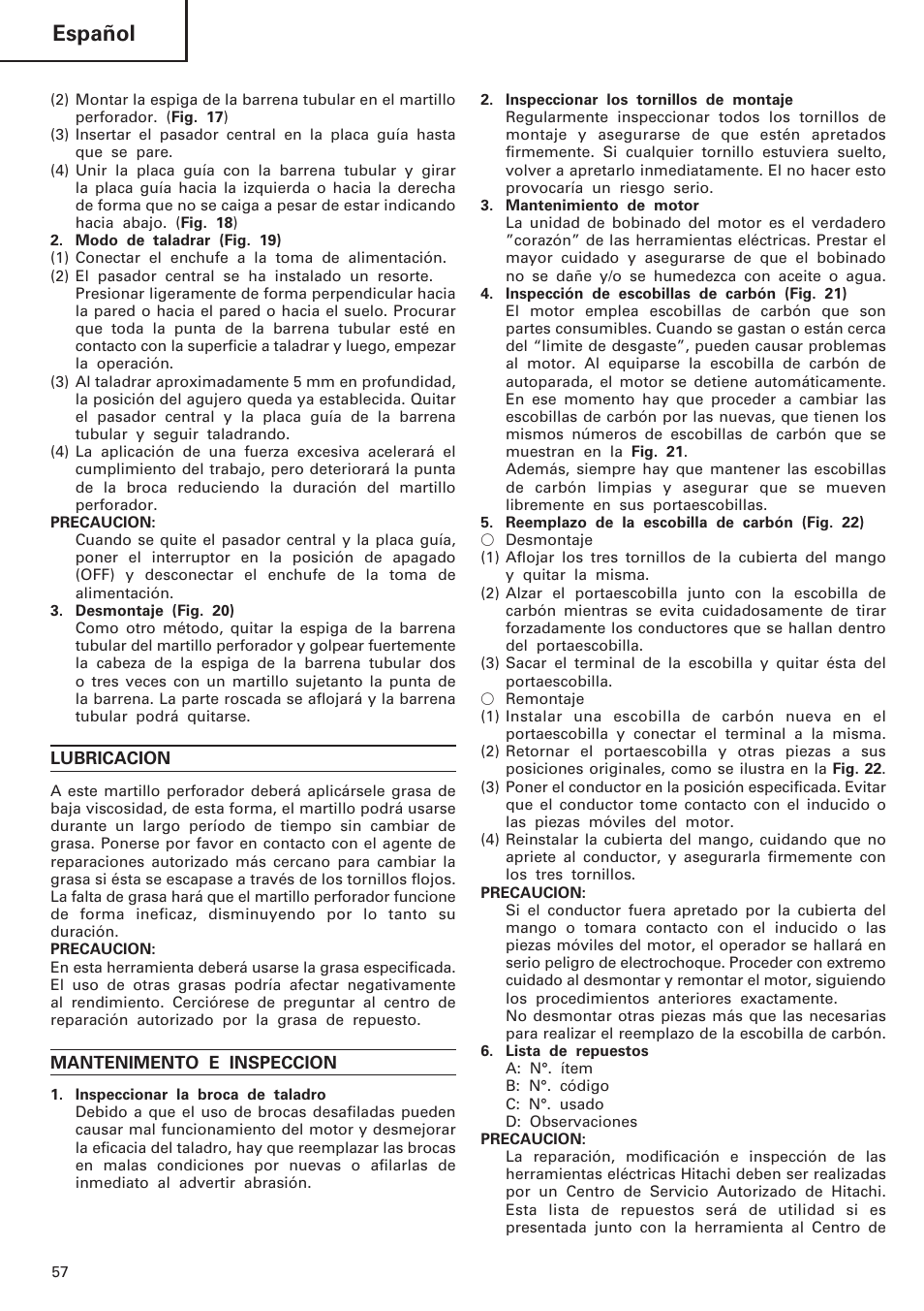 Español | InFocus DH 24PC User Manual | Page 58 / 66