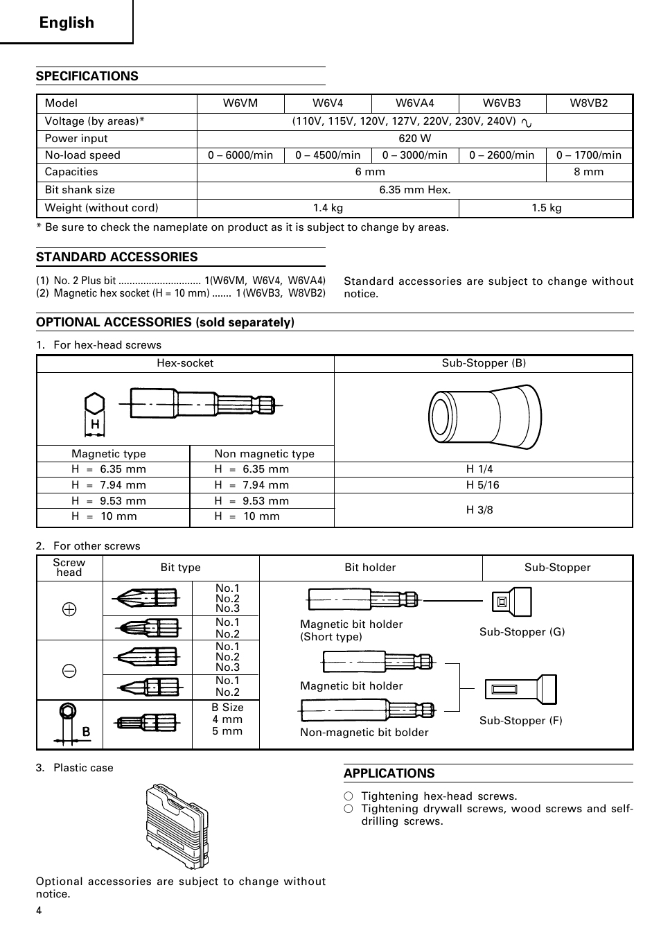 English | InFocus W 6V4 User Manual | Page 5 / 17