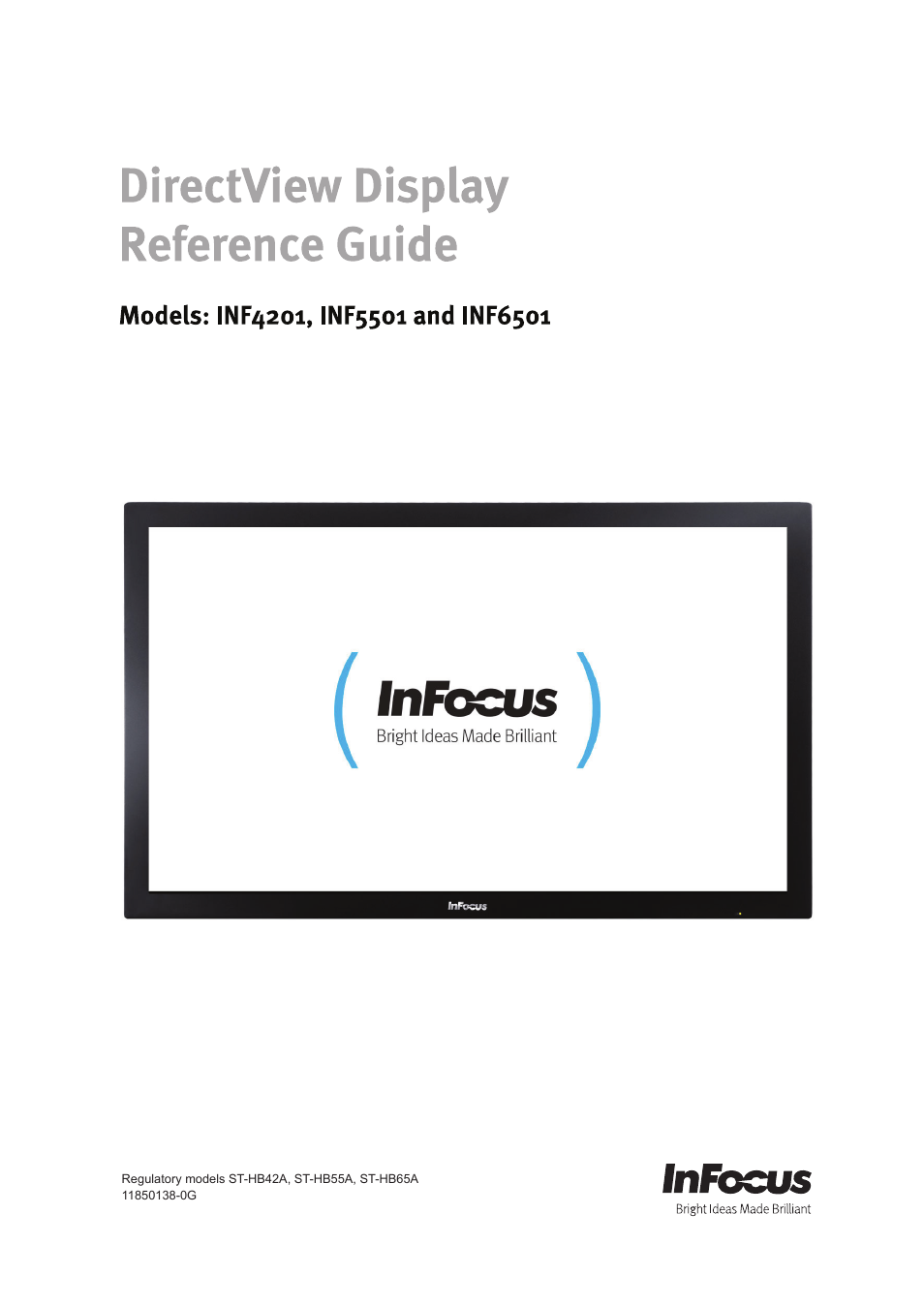 InFocus ST-HB55A User Manual | 39 pages