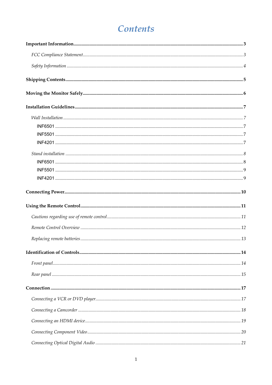 InFocus ST-HB55A User Manual | Page 2 / 39