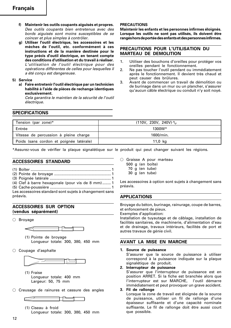 Français | InFocus H 60KA User Manual | Page 13 / 33