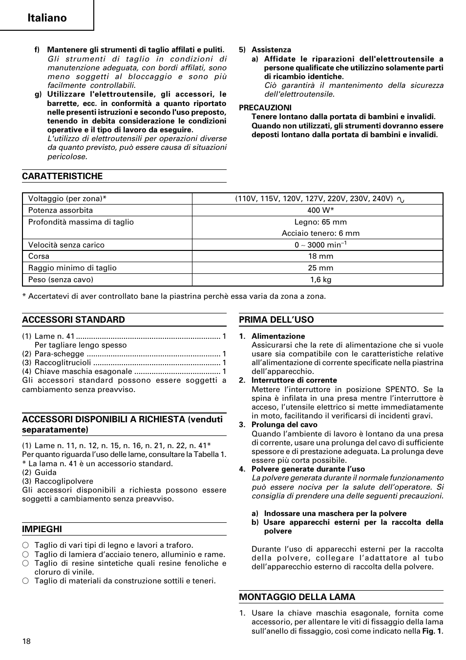 Italiano | InFocus F C J 65V User Manual | Page 20 / 38