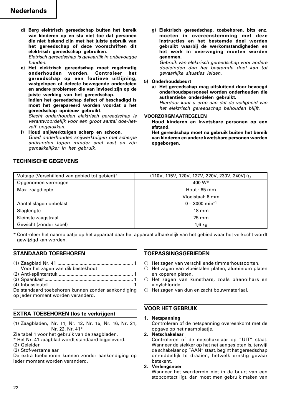 Nederlands | InFocus F C J 65V User Manual | Page 24 / 38