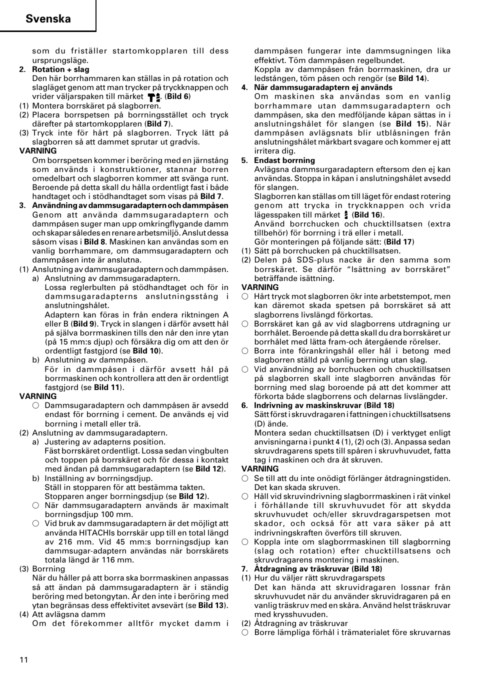 Svenska | InFocus DH 24PD2 User Manual | Page 12 / 46