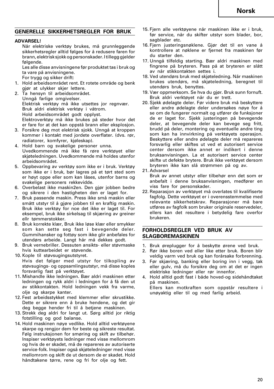 Norsk | InFocus DH 24PD2 User Manual | Page 21 / 46