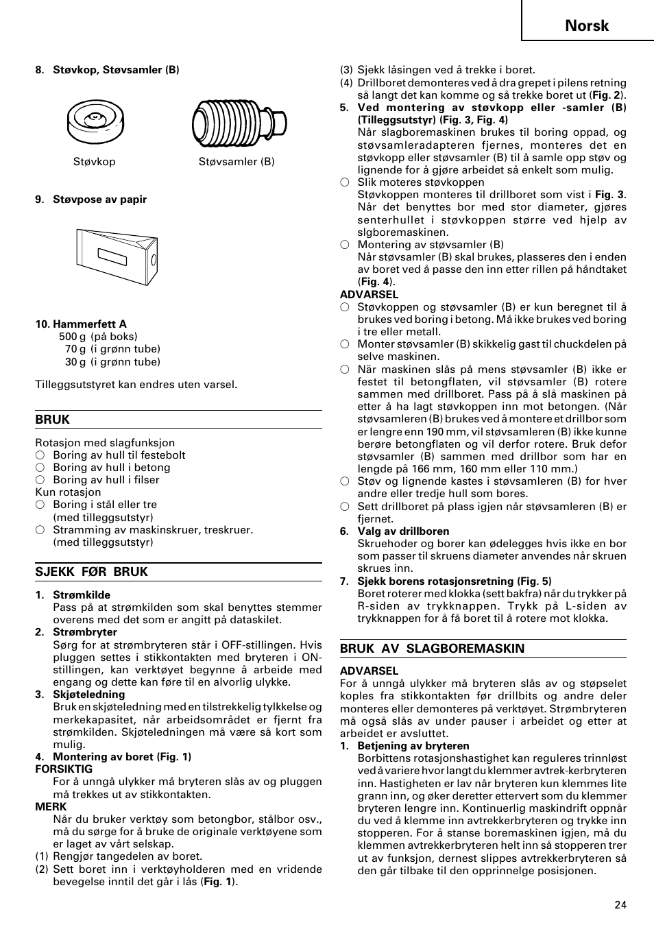 Norsk | InFocus DH 24PD2 User Manual | Page 25 / 46