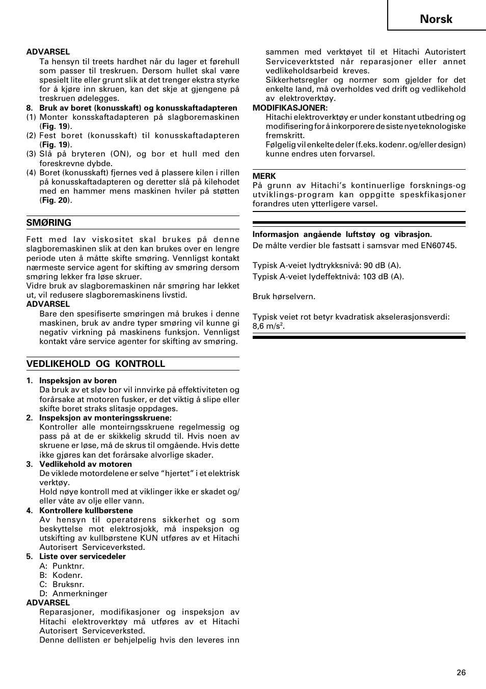 Norsk | InFocus DH 24PD2 User Manual | Page 27 / 46