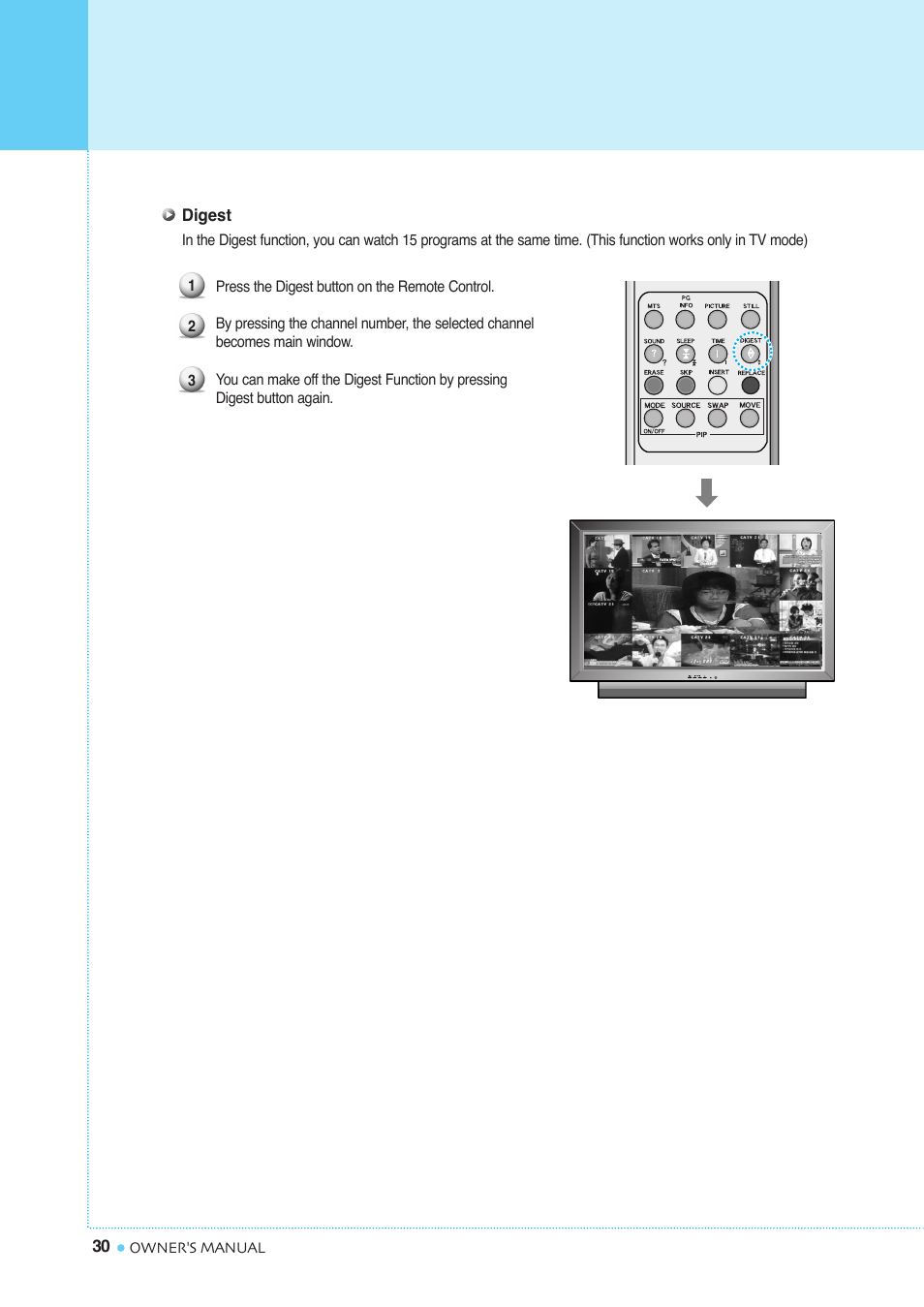 Digest function | InFocus TD40 PAL User Manual | Page 31 / 55