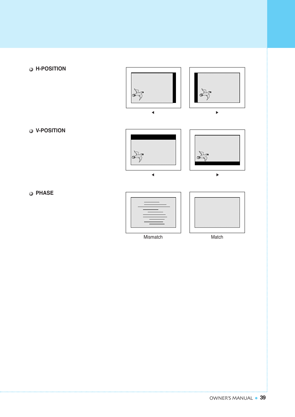 Setting the picture [pc | InFocus TD40 PAL User Manual | Page 40 / 55