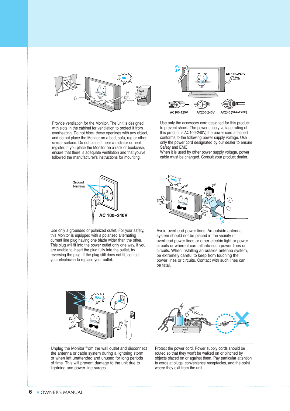 Important safety information | InFocus TD40 PAL User Manual | Page 7 / 55