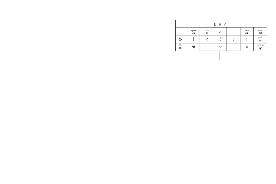 Using the keypad buttons | InFocus IN1503 User Manual | Page 24 / 40